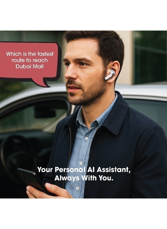 Xcell SOUL-AI Smart Translator Earbuds – Live Call & Video Translation in 160+ Languages, AI Assistant, Photo & Voice Translation, Bluetooth 5.4 Premium Audio, 6-Hr Battery, 2Yr Warranty, White Color - Image 2